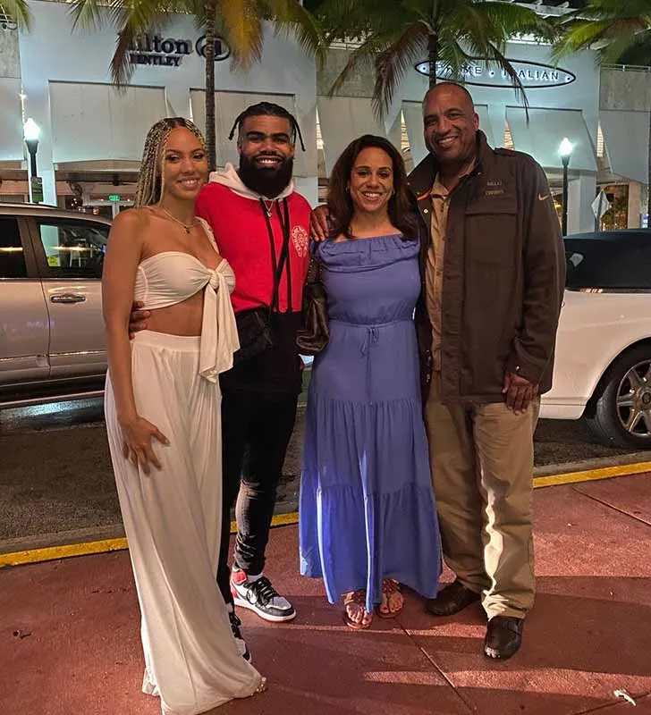 Halle Woodard has been dating Ezekiel Elliott since 2017 and she is pretty close to her future husband's family