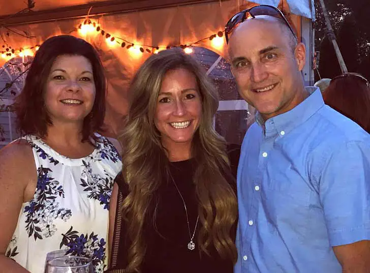 Lauryn with her parents Joe and Patricia Marchert