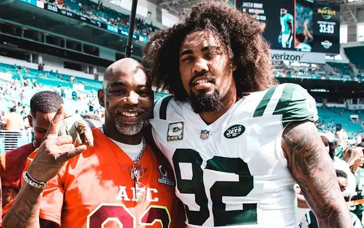 Leonard Williams and his father Clenon at an NFL match
