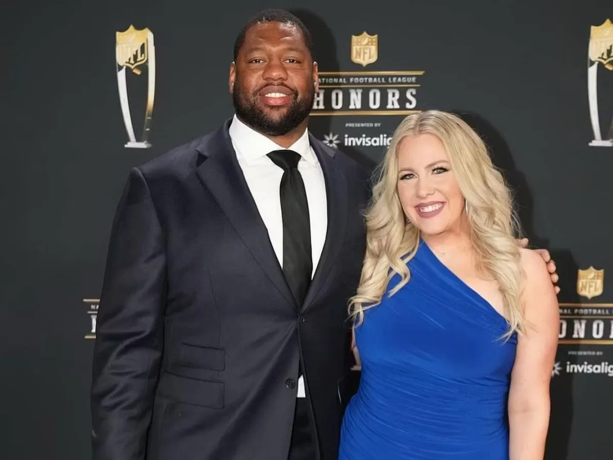 Jennifer Roth and her NFL star husband Charles Leno Jr.