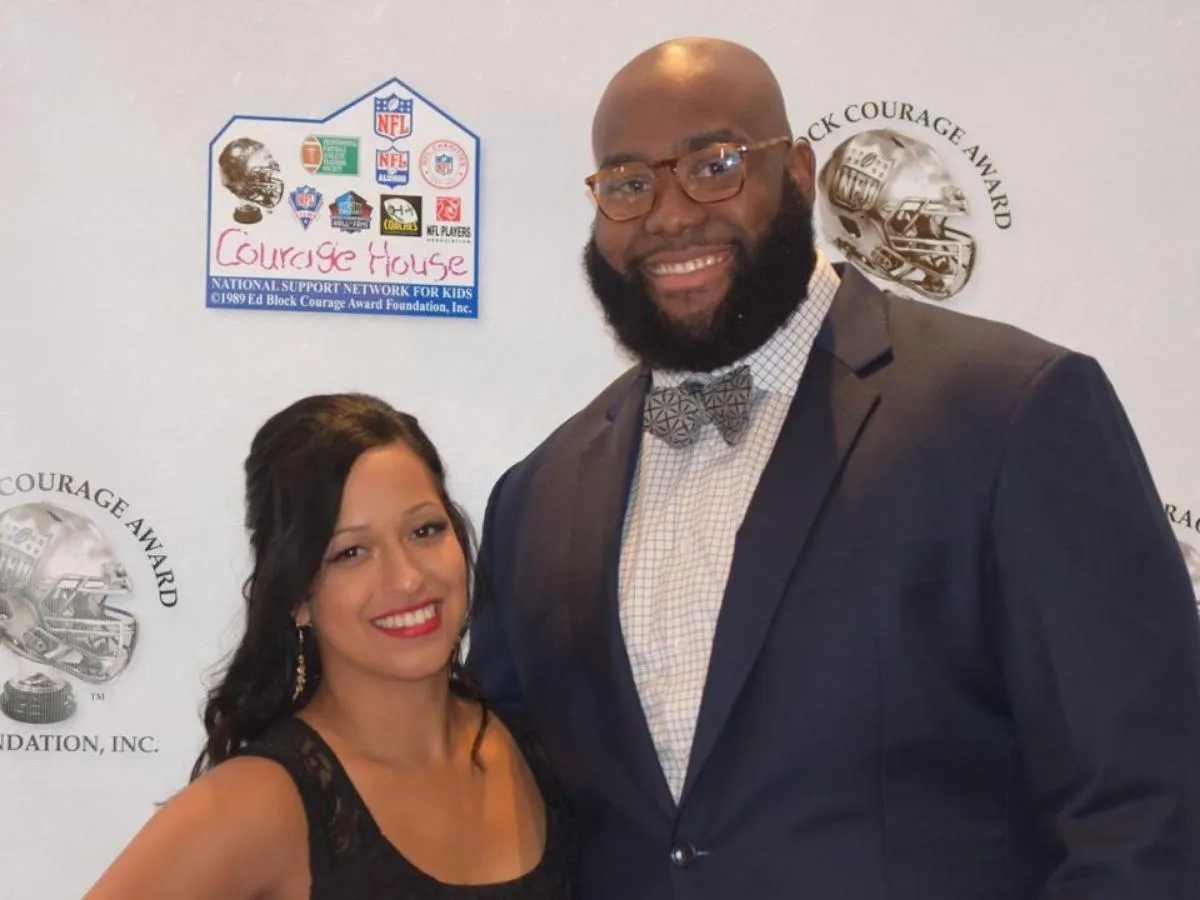 Morgan Moses and his wife, Jessica Marie