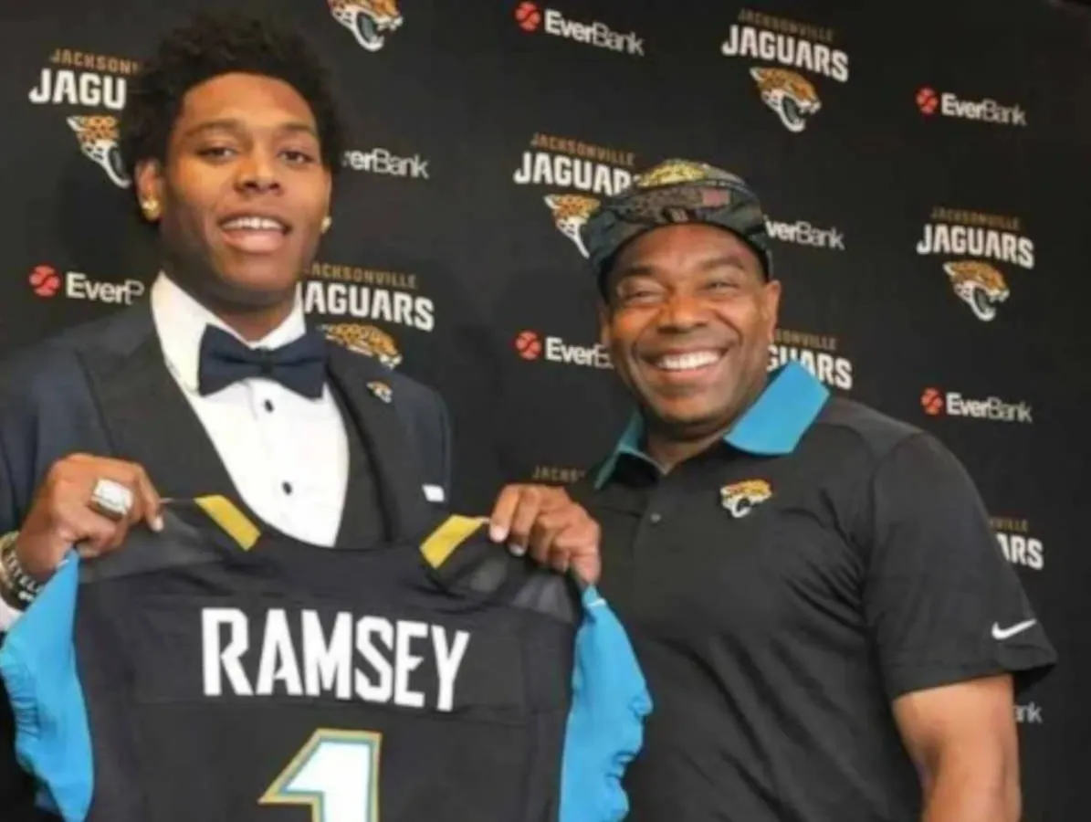 Jalen Ramsey with his father, Lamont Ramsey