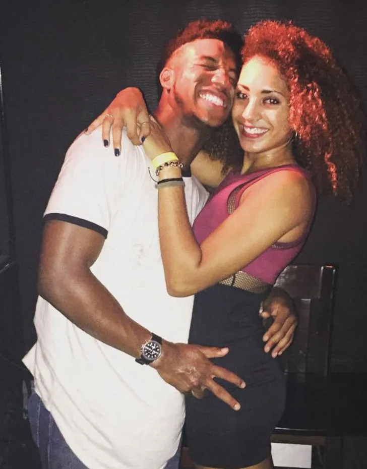 Marlon with his ex girlfriend Sydnee