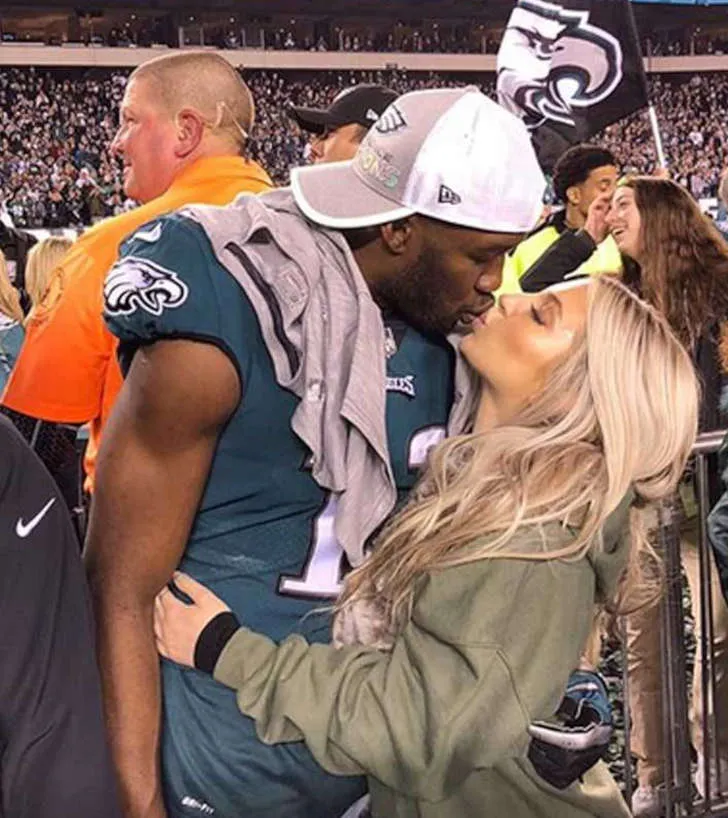 Nelson Agholor and Viviana Volpicelli dated for a couple years in the past
