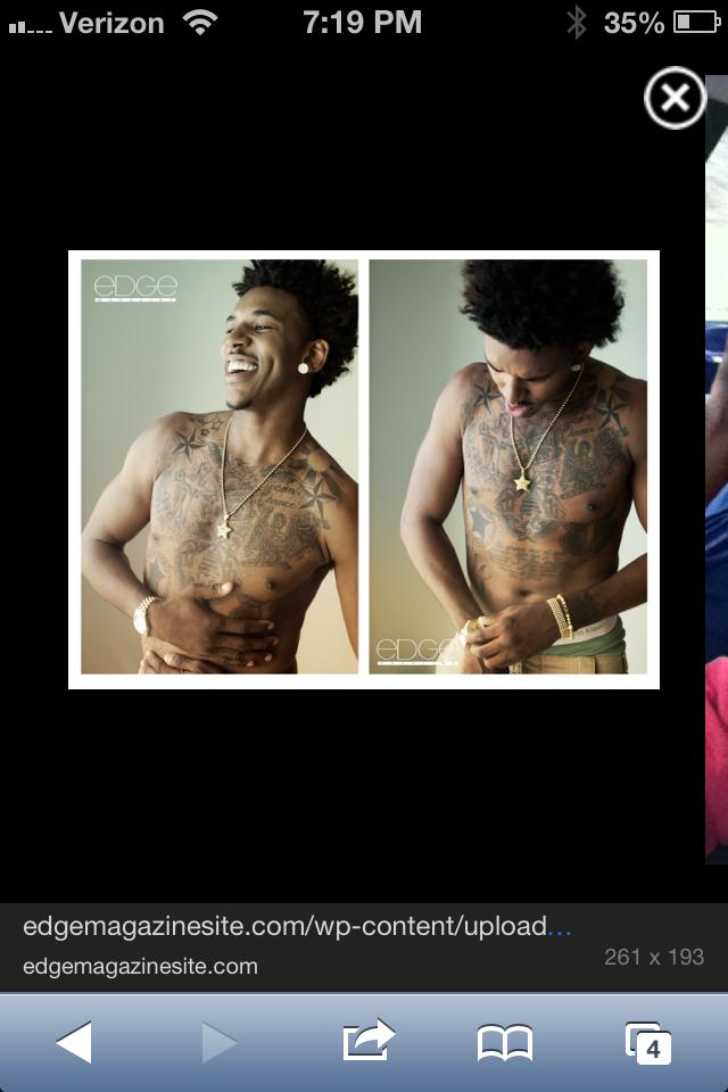 The image of Nick Young posted by Nesha on her Facebook
