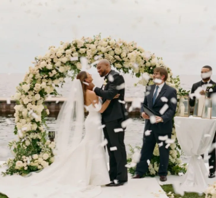 AJ Dillon and his wife had a dreamy wedding ceremony in June 2022 