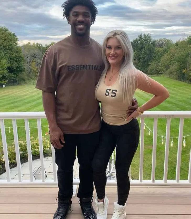 Houston Texans player Jerry Hughes Jr with his wife Meghan Hughes