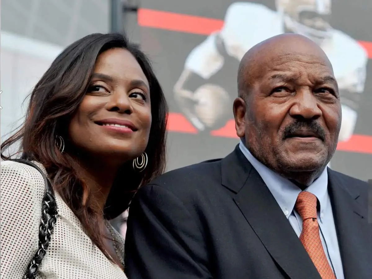 Jim Brown and his wife Monique Brown