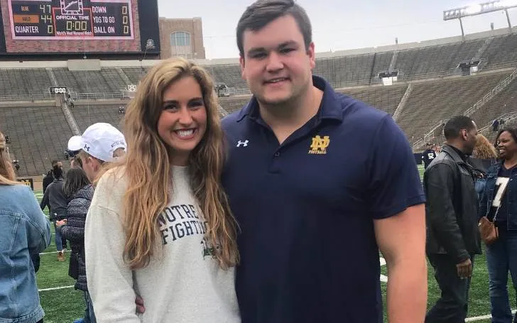 Quenton Nelson's girlfriend Lauren Bars celebrated the draft with him