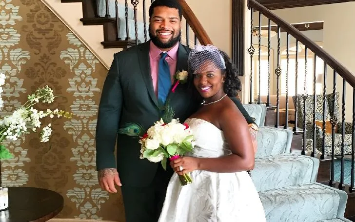 NFL player Trent Williams with his wife Sondra Williams