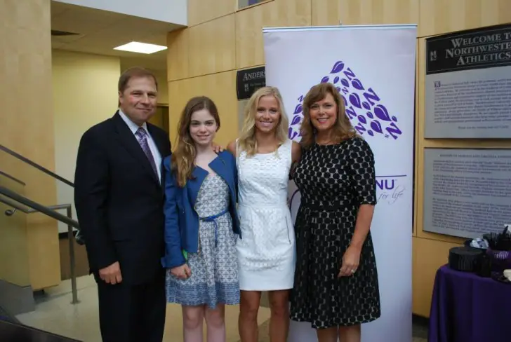 Bo and her family on her graduation at the Northwestern University