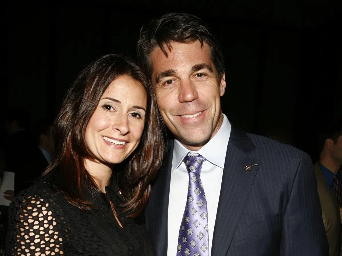 Chris Fowler with his wife, Jennifer