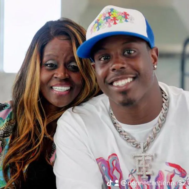 Travis Etienne and his mother, Donnetta Etienne, are close