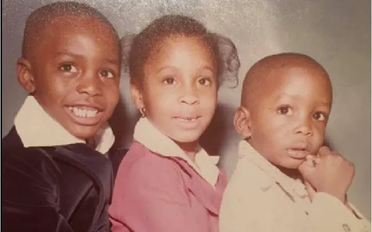 Rashee Rice's father Drashee Rice and his siblings in their childhood