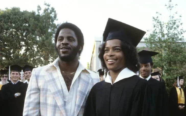 Earl Campbell with his wife Reuna Smith at her graduation