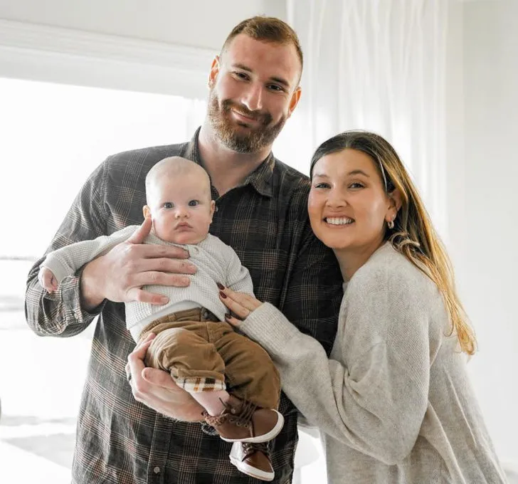 Frank Ragnow with his wife, Lucy Ragnow and son