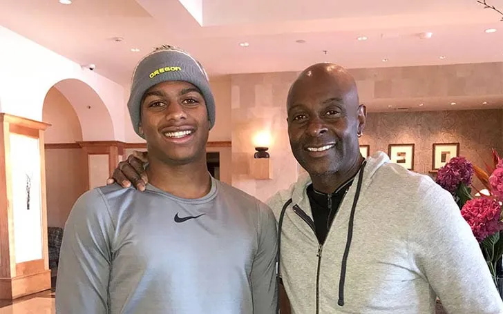 Jerry Rice and his son Brendan Rice