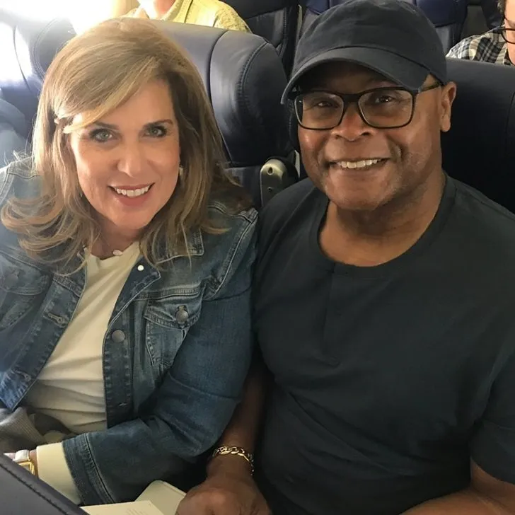 Kim Singletary and her husband travelling together.