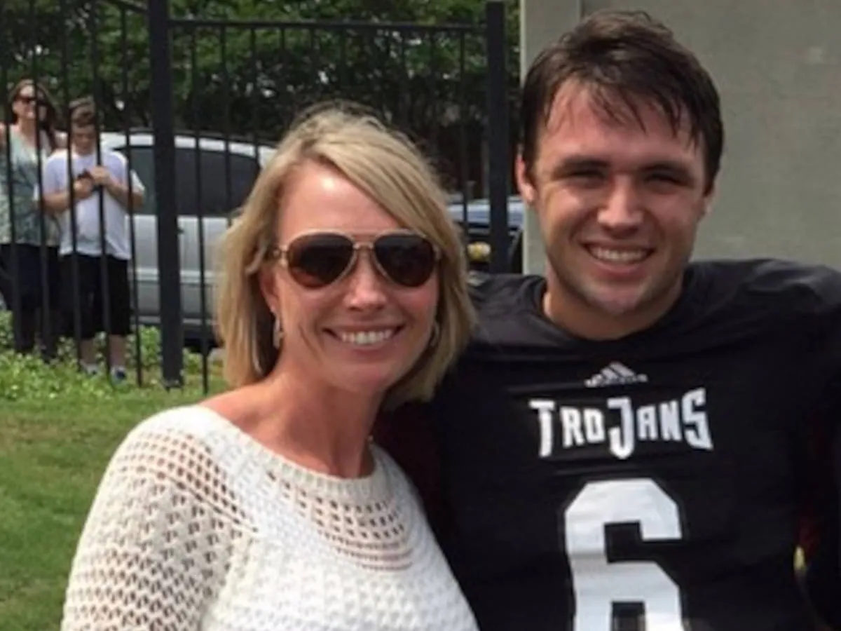 Kim Minshew with her son, Gardner Minshew