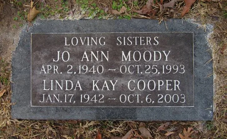 Linda Kay Cooper passed away in 2003