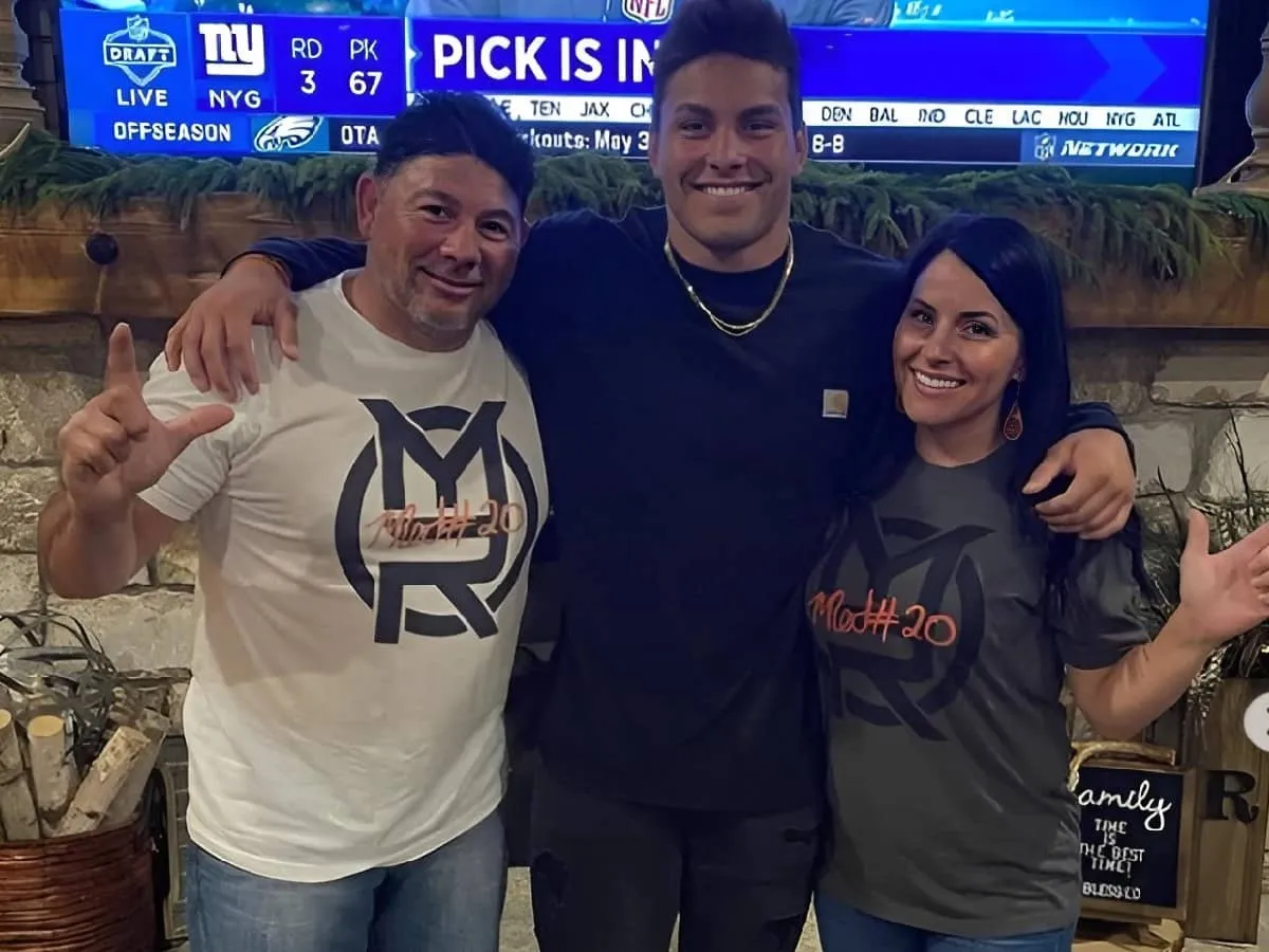 Malcolm Rodriguez and his father Roman Rodriguez and mother Shanna Rodriguez