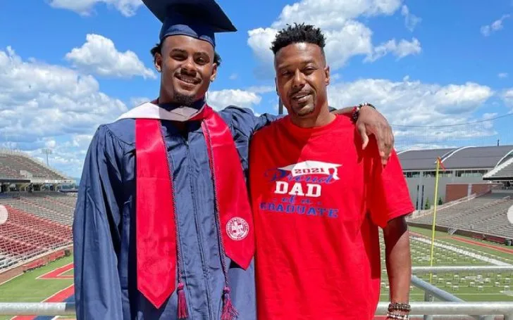 Malik Willis with his father Harold Willis at his graduation