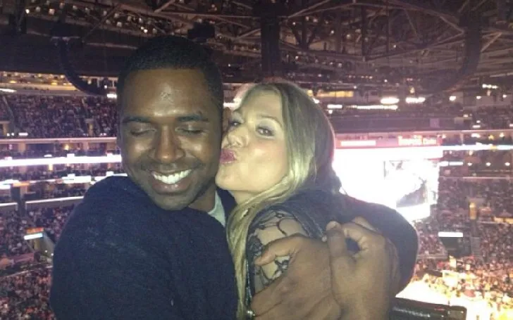 Marshall Faulk and his ex-wife Lindsay Stoudt at an event