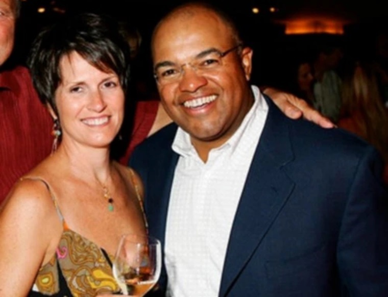 Mike Tirico and his spouse first met in university.