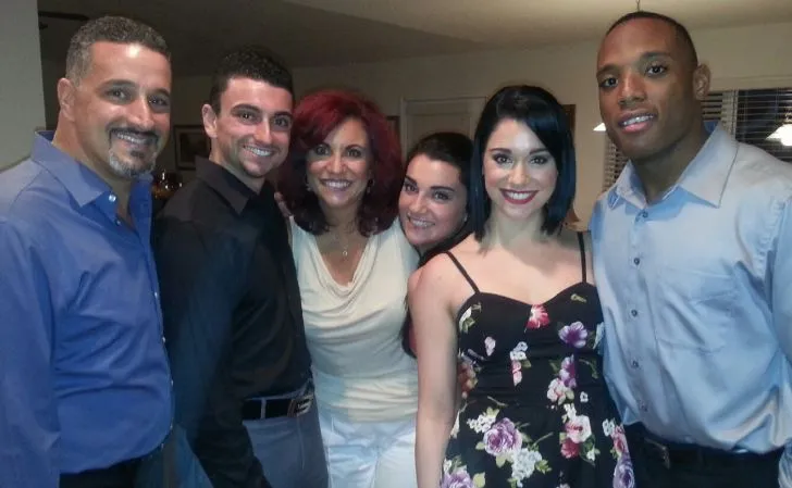 Silvana Breida with husband, parents and siblings. 