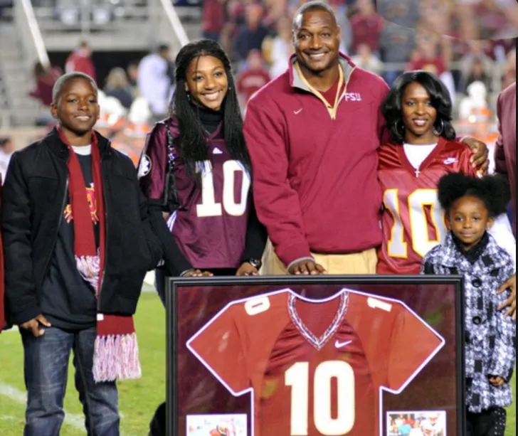 Derrick Brooks and his wife, Carol Brook, have four children