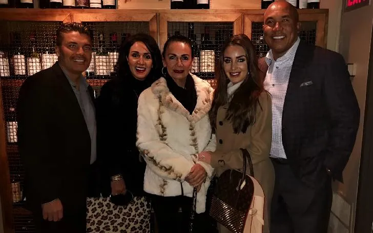 Lindsey Georgalas-Ward with her parents, sister and husband at an outing
