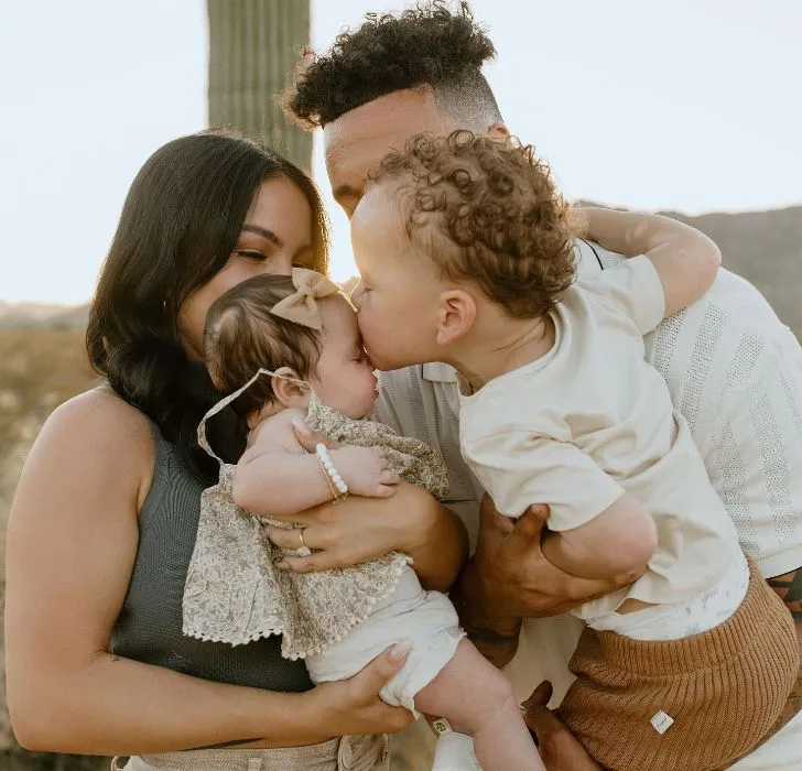 Isaiah Hodgins and Maya Hodgins are a parents to two children