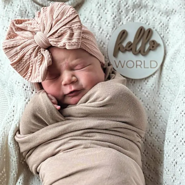 Ben and Jayce Powers' daughter Wesley Marie Powers after birth