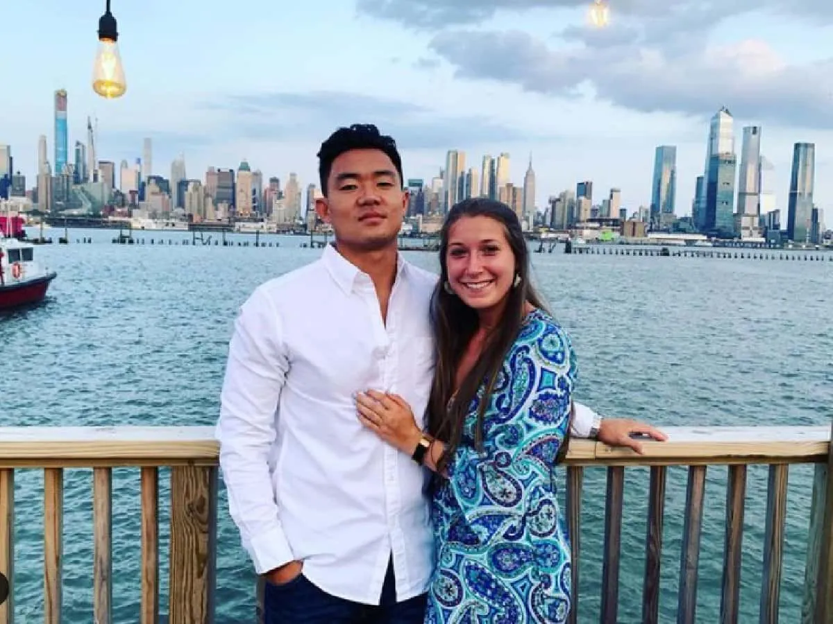 Younghoe Koo and his wife Ava Maurer at an outing