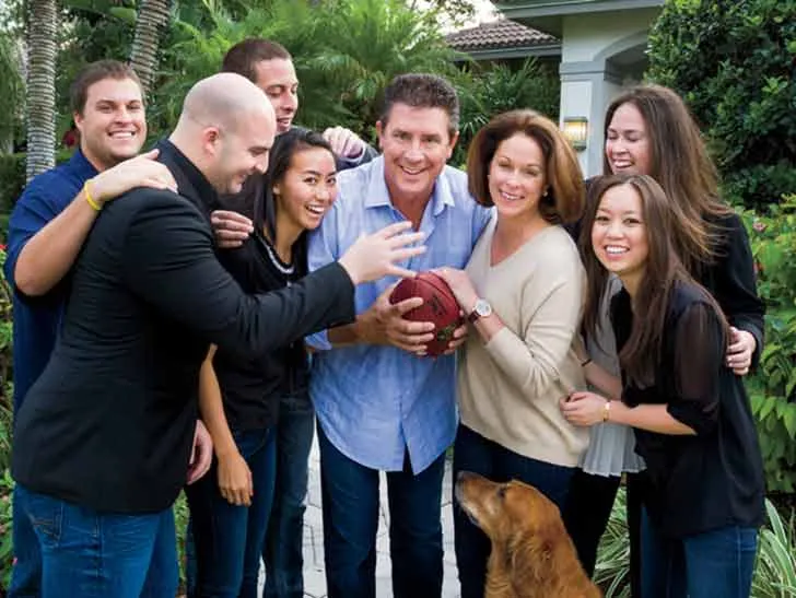 Claire and Dan Marino with their six children