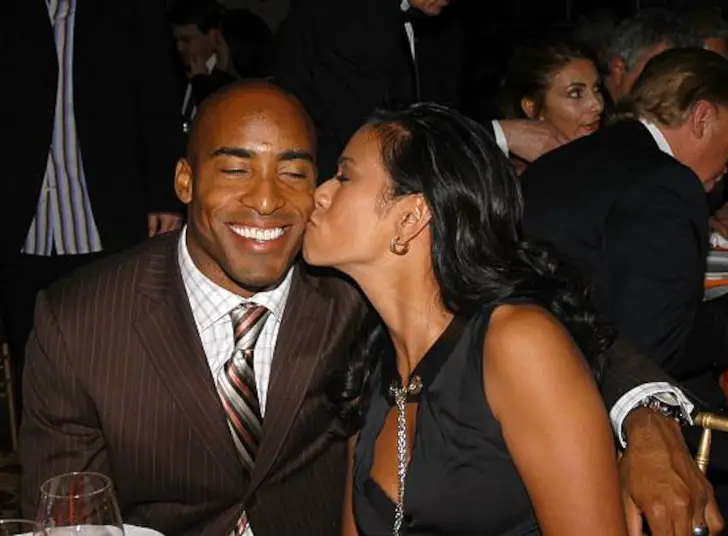 Ronde Barber with his wife, Claudia Barber