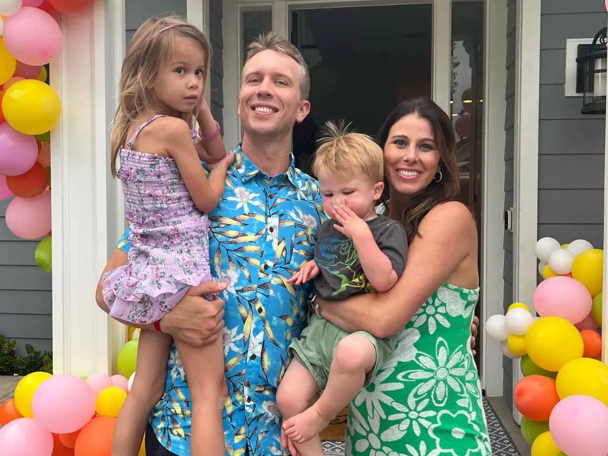 Nick Foles' wife, Toni Moore, and their children