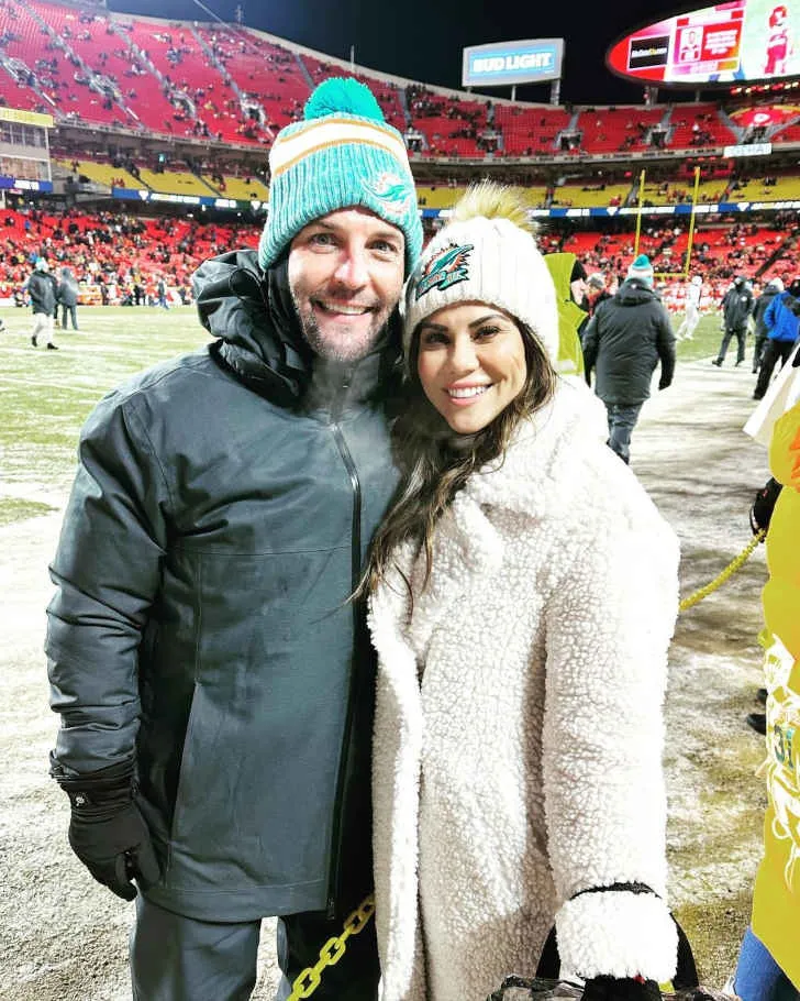 Wes Welker and his wife, Anna Burns Welker